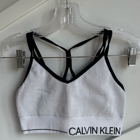Calvin Klein Women's Performance Sports Bra Medium-Impact Racerback size S - Picture 4 of 6
